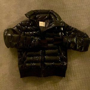 SAM - Freestyle bomber jacket in glossy black finish
